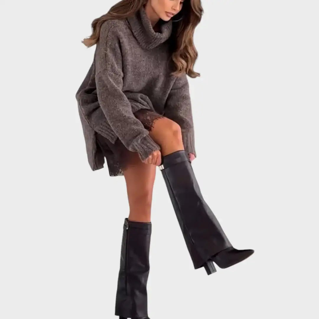 Set casual damă pulover și rochie Mădălina elegant