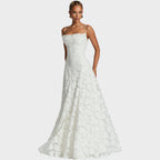 Larissa | Rochie lungă din dantelă elegantă