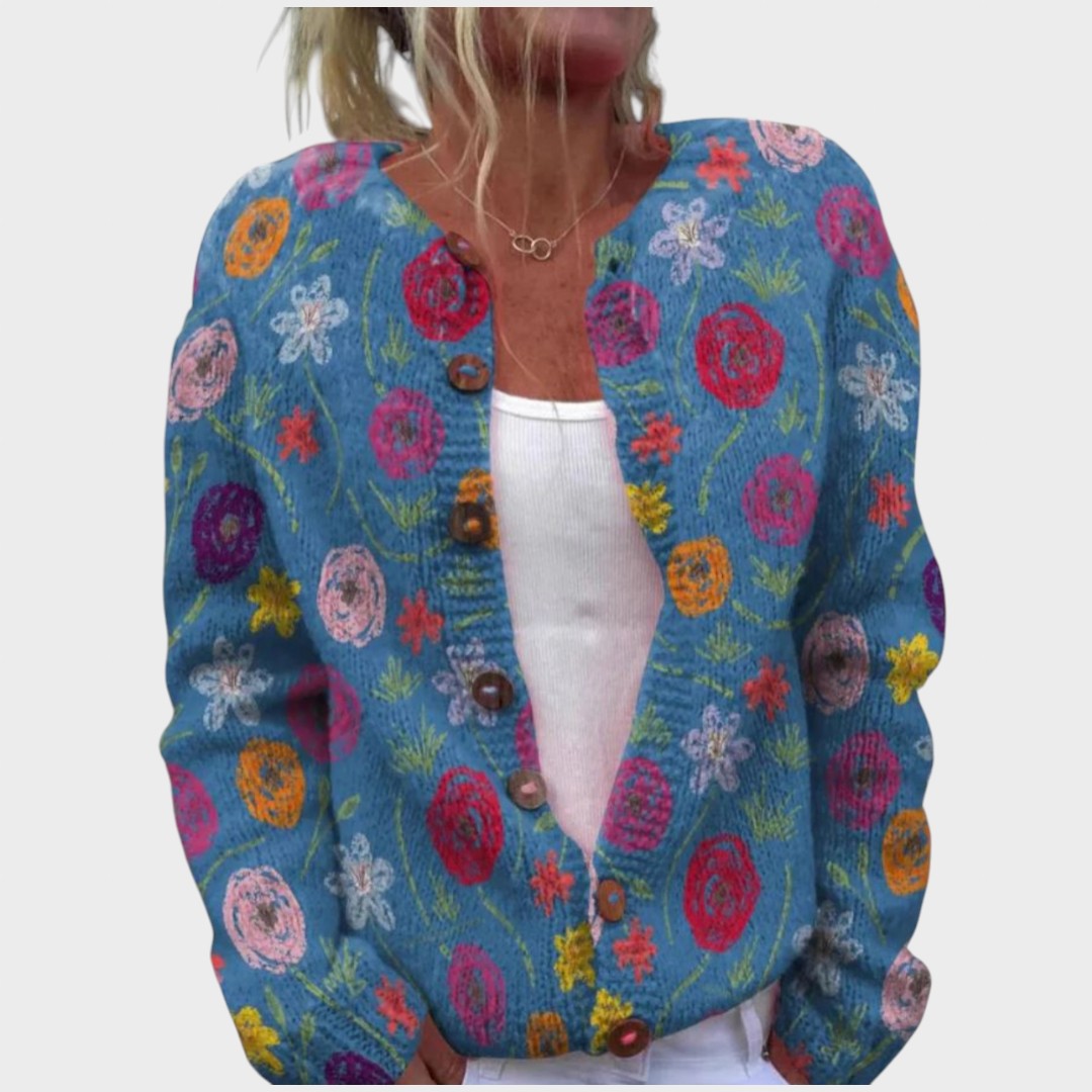 cardigan cu nasturi damă Zandra detalii nasturi