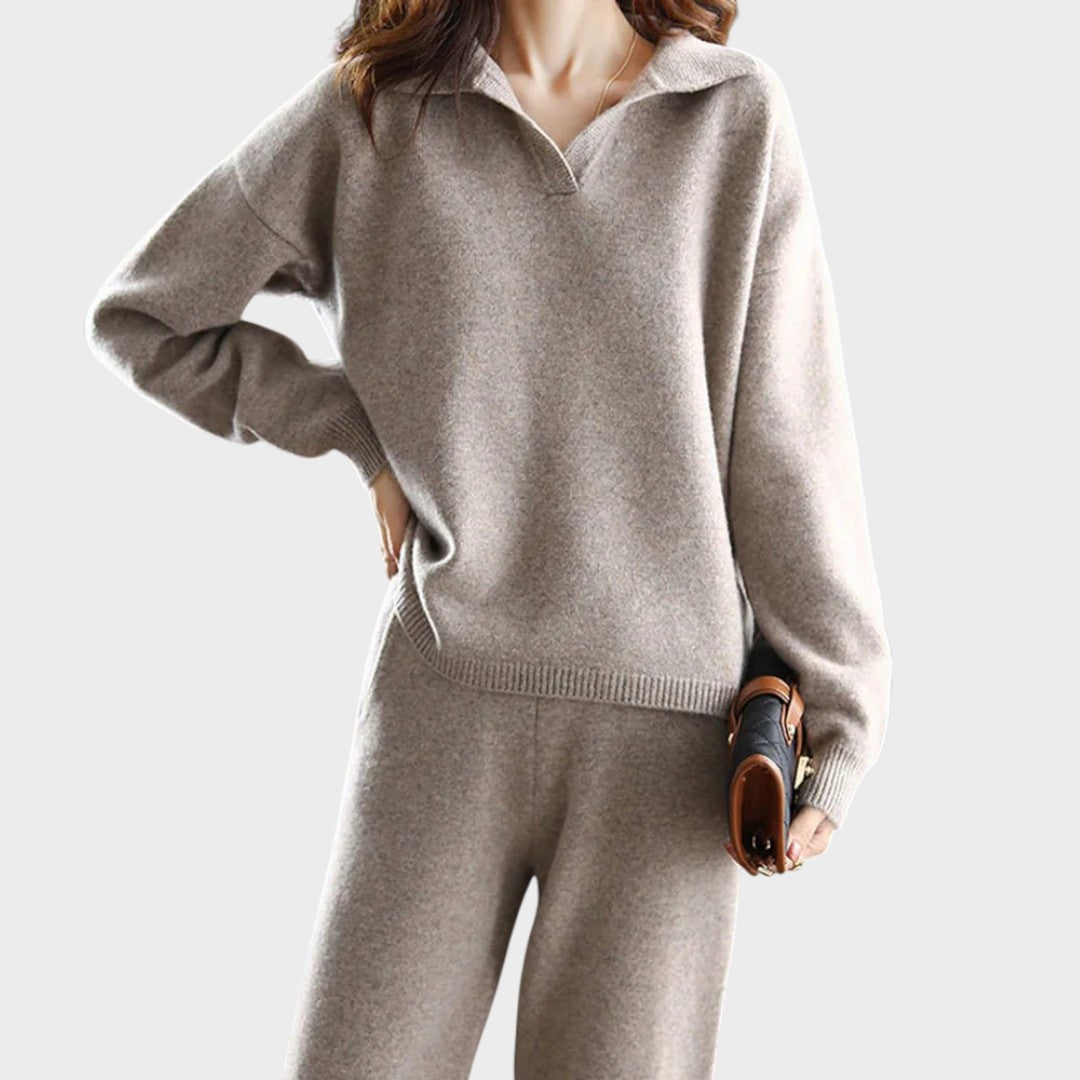 Angelina | Set cu Pantalon și Polo