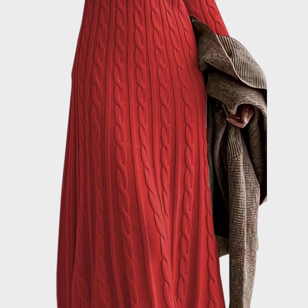 Vanessa | Rochie lungă elegantă din tricot