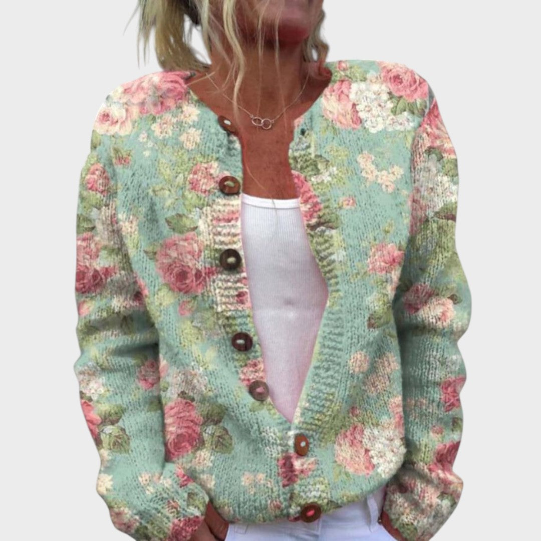 cardigan cu nasturi damă Zandra ținută elegantă