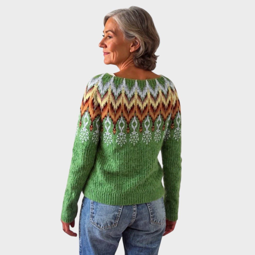 Pulover cu model Eleanora mărime M albastru